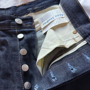 Acne Studios Dark Blue Straight Leg Jeans